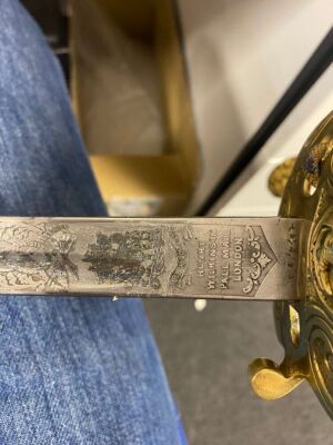 Post 1902 Royal Naval Officers Sword by Wilkinson - 15