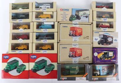 Twenty Two Corgi Toys classics boxed diecast cars and commercials