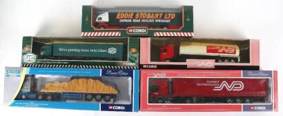 Five Corgi Toys boxed diecast Haulage vehicles.