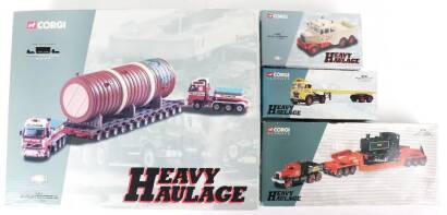 Four Corgi Toys boxed Heavy Haulage diecast vehicles