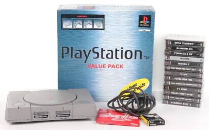 Sony PlayStation boxed Value pack PAL:5552 with 13 games.