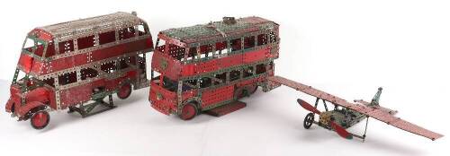 Meccano Collection of Constructed Display and Push Along Models