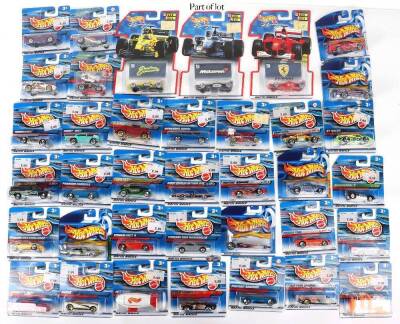 Large Quantity of Hot Wheels carded diecast toy models