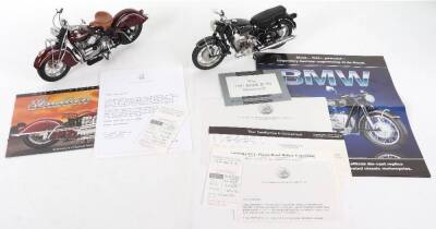 Two Franklin boxed 1:10 scale Motorcycles