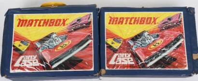 Three Matchbox Carry Cases including 114 Models