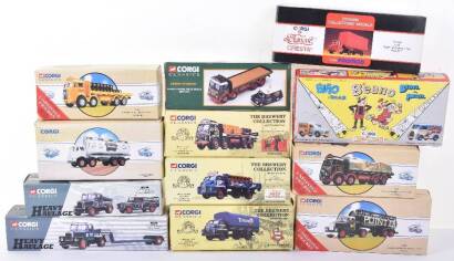 Eleven Corgi Classics Lorries, including, Eddie Stobart Foden & Mini Van Set