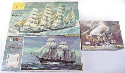 Three Sailing Ships Model Plastic Construction Kits