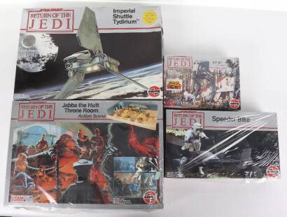 Four Star Wars 1983 Airfix Return of The Jedi boxed kits