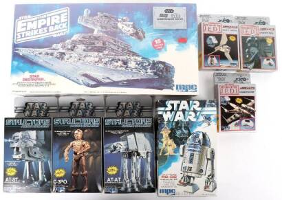 Quantity of Star Wars MPC boxed model kits
