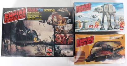 Three Star wars 1982 Airfix boxed sealed model kits