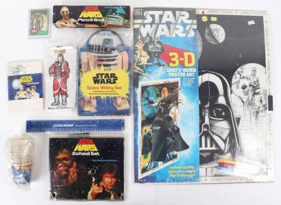 Quantity of Star Wars Helix international 1977 stationery sets