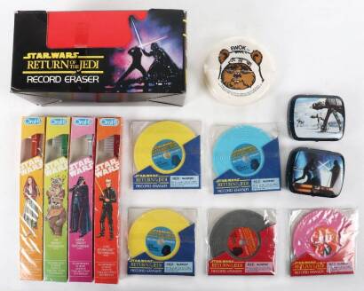 Star Wars 1984 Trade sealed box of H.C.Ford and sons Record Erasers