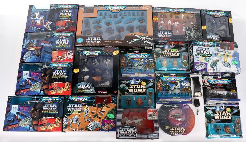 Lot - Galoob Star Wars Micro Machines Playset