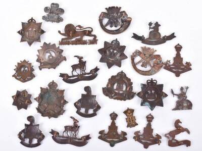 Selection of British Infantry Officers Bronze Collar Badges - 2