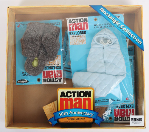 A Box of Five Action Man Explorer High Altitude Accessory Packs 40th Anniversary Nostalgic Collection