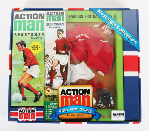 Action Man Palitoy Sportsman Famous Football Clubs Manchester United 40th Anniversary Nostalgic Collection