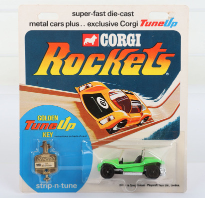 Corgi Rockets 910 G.P. Beach Buggy lime green body