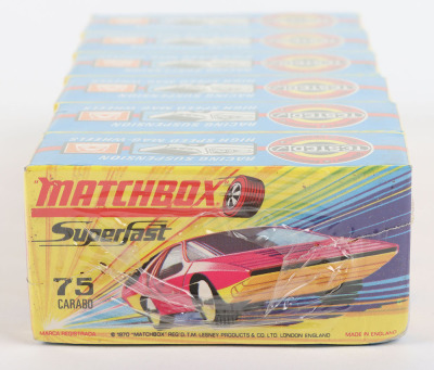 Matchbox Lesney Superfast Trade pack of six 75c Alfa Carabo - 6