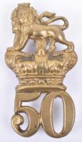 Victorian 50th (Queens Own) Regiment of Foot Glengarry Badge