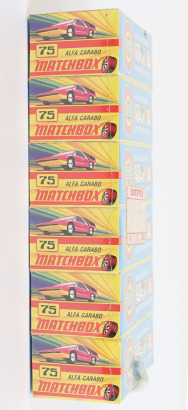 Matchbox Lesney Superfast Trade pack of six 75c Alfa Carabo