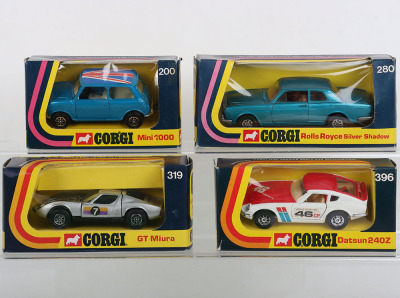 Four Boxed Corgi Whizzwheel Models