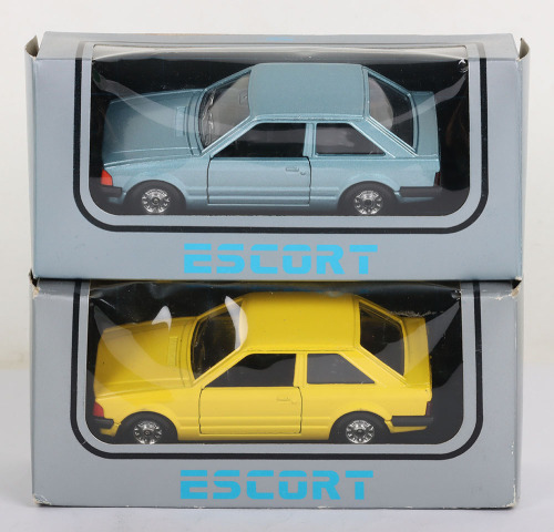 Two Corgi 334 Ford Escort Models