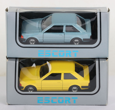 Two Corgi 334 Ford Escort Models