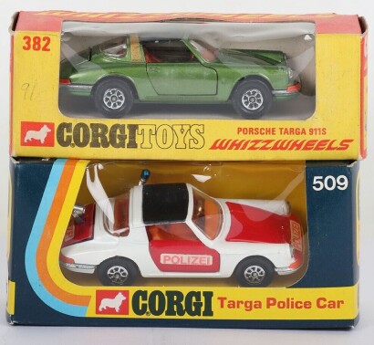 Corgi Toys 509 Porsche Targa 911S Police Car Polizei