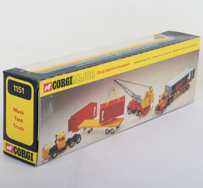 Corgi Major 1151 Mack Tank Truck Exxon - 2