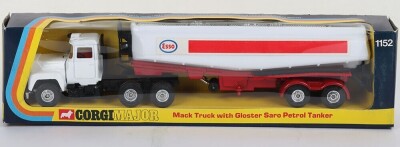 Corgi Major 1152 Mack Truck with Gloster Saro Esso Petrol Tanker