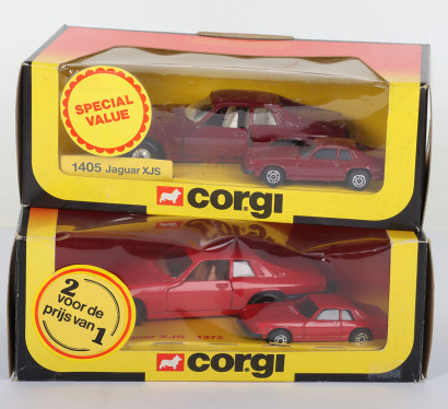 Two Corgi Toys Jaguar XJS Little & Large Sets