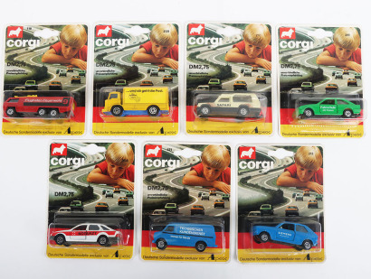 Seven German Export Issue Corgi Juniors