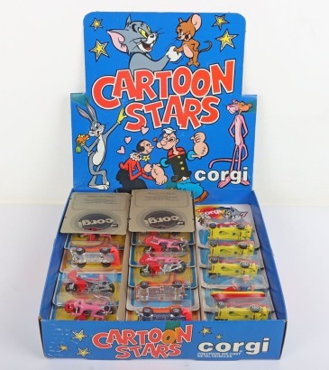 Very Scarce Reeves USA issue Corgi Juniors Cartoon Stars Shop Counter Display Trade Box