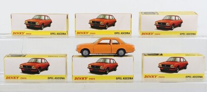 Six Spanish Dinky Toys Opel Ascona Models