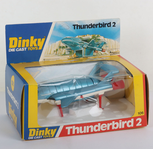 Dinky Toys 106 Thunderbird 2 & 4 From TV series 'Thunderbirds'
