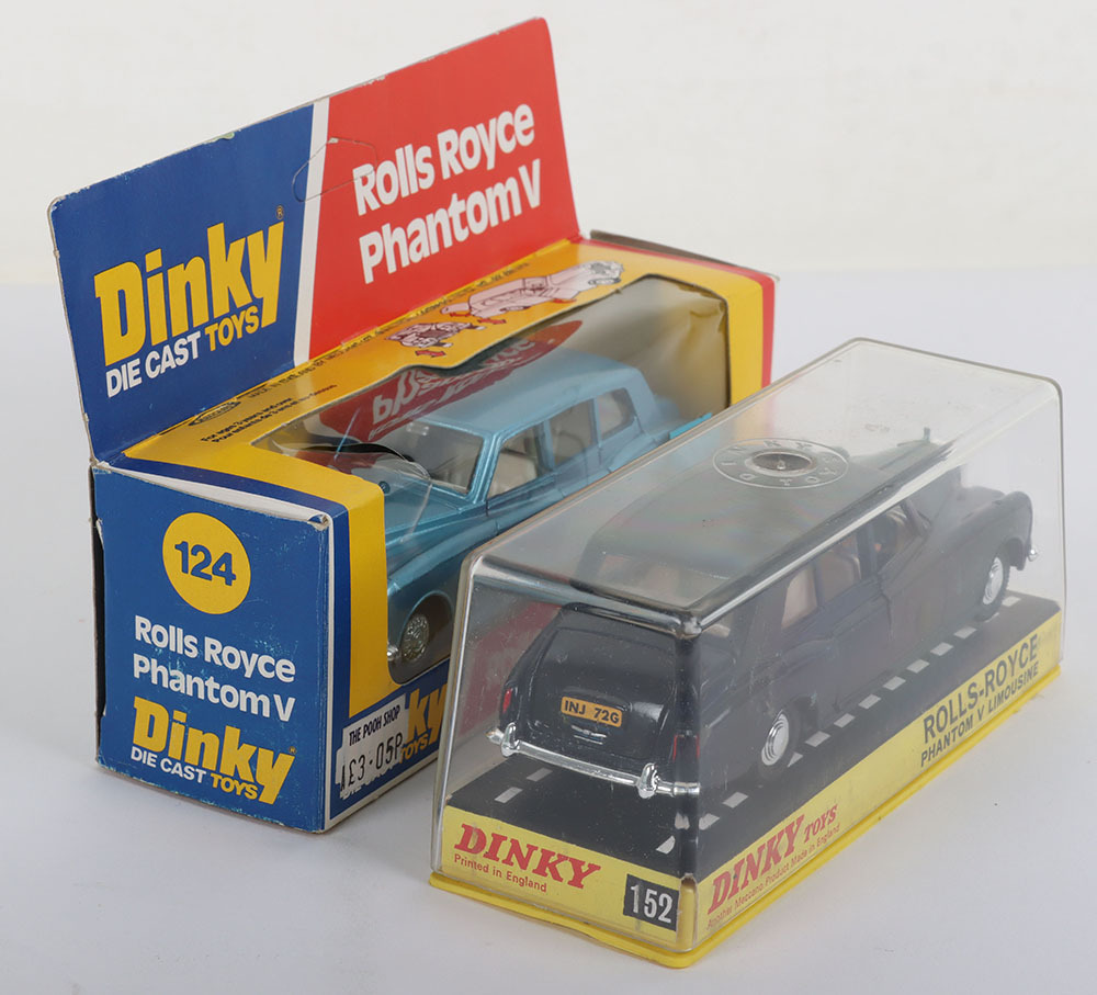Two Dinky Toys Rolls Royce Phantom V Limousines
