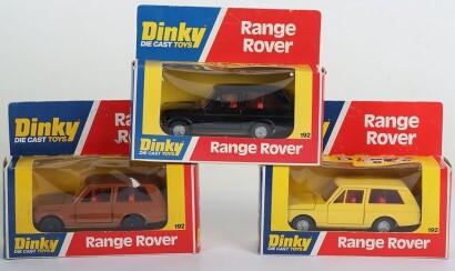 Three Dinky 192 Range Rover Models