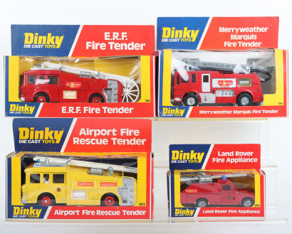 Four Dinky Toys Fire Appliance Vehicles