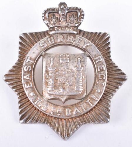 Presentation Fob Badge of the 5th Battalion East Surrey Regiment