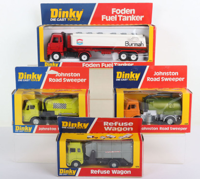 Four Dinky Toys Commercial Vehicles