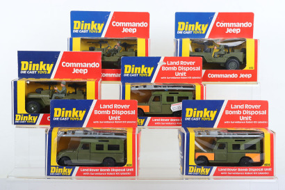 Six Dinky Military Models