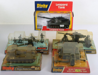 Five Dinky Toys Military Models,