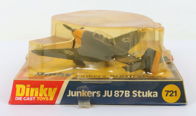 Dinky Toys 721 German Junkers Ju 87B Stuka Aircraft with dropping cap firing bomb! - 3