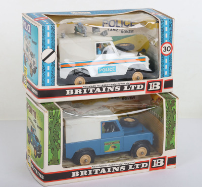 Two Boxed Britains Land Rover Models