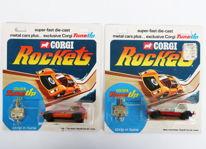 Two Corgi Rockets Stock Cars