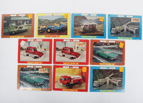 Ten USA issue Matchbox Lesney Regular Wheels Jigsaw Puzzles