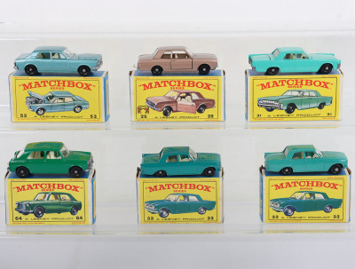 Six Matchbox Lesney Regular wheels - 2