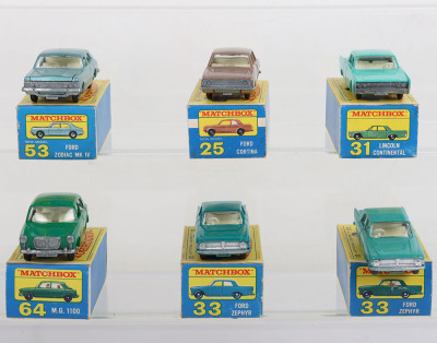 Six Matchbox Lesney Regular wheels - 3