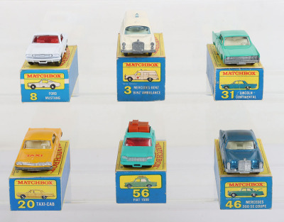 Six Matchbox Lesney Regular wheels - 3