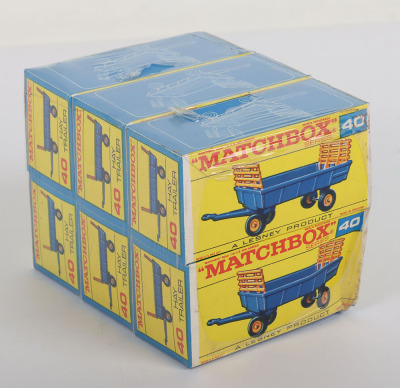 Matchbox Lesney Regular wheels Trade pack of six 40c Hay Trailers - 3